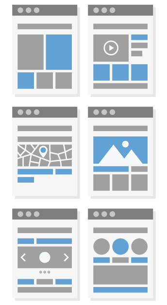 Get your website discovered by search engines with these layouts.