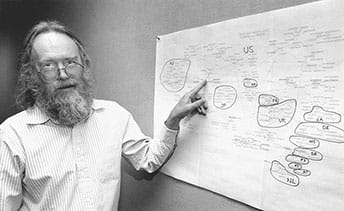 John Postel, biên tập viên Request for Comments (RFC) vào năm 1994.